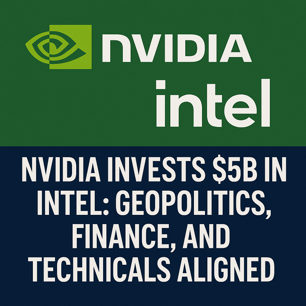 Intel Surges as Nvidia Invests $5B: Geopolitics, Finance, and Technicals Aligned